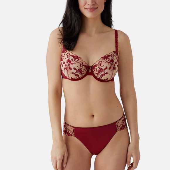 Wacoal Women's Dramatic Interlude Underwire Bra Red Size 32DDD NWT - Picture 4 of 4